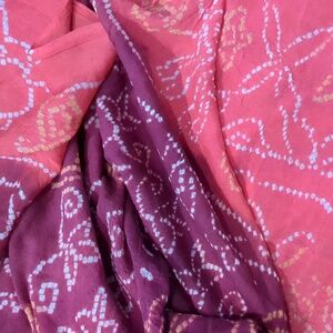 Sheer Jaipur Shawl / Cover-up (Red)